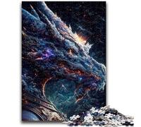 Puzzle per adulti da 1000 pezzi Il vecchio drago spaziale blu Antistress Sfida difficile Rafforza l'amore tra coppie 50x75cm
