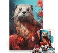 Puzzle per adulti da 1000 pezzi "Il viandante baffuto" gioco rompicapo per divertimento in famiglia per rafforzare l'amore tra le coppie 50x75cm