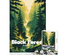 Puzzle per adulti da 1000 pezzi illustrazione del Parco nazionale della Foresta Nera giocattoli fai da te regali di compleanno gioco per famiglie adatto per la decorazione della scrivania 50x75cm