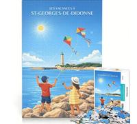 Puzzle per adulti da 1000 pezzi, immagine di San Giorgio di Didone, decorazione murale divertente e spiritosa, compleanno e Natale 38x26cm