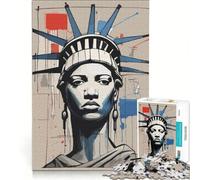 Puzzle per adulti da 1000 pezzi in stile Liberty Basquiat gioco educativo decorazione da parete regalo di compleanno regalo di viaggio 38x26cm