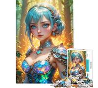 Puzzle per adulti da 1000 pezzi "Incantato nella foresta" giochi per famiglie giocattoli educativi ottimo regalo per giocare vacanze a casa o per passare il tempo (dimensioni 50x75cm)