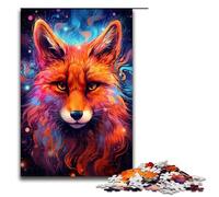 Puzzle per adulti da 1000 pezzi incantevole e spiritoso divertente puzzle a forma di volpe ottimo regalo per adolescenti dai 14 anni in su 75x50 cm