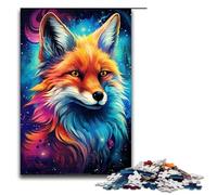 Puzzle per adulti da 1000 pezzi incantevole e spiritoso raffigurante una volpe regalo di compleanno per ragazzi dai 14 anni in su 75x50 cm