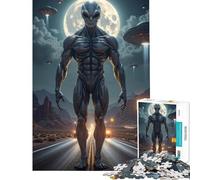 Puzzle per adulti da 1000 pezzi: Incontro con gli alieni in un'area difficile e stimolante donne Giocattolo antistress per maggiori di 14 anni Gioco (38x52cm)