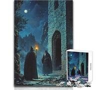 Puzzle per adulti da 1000 pezzi, Incontro misterioso di notte, Sfida difficile, Idee regalo per 14+ anni, Gioco di puzzle offerto (dimensioni 50x75cm)