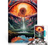 Puzzle per adulti da 1000 pezzi “Incredibile paesaggio colorato” Fatto di legno，per età 14+ Vacanze a casa: ammazzare il tempo Offerti come regali per tutta la famiglia。misurare：50x75cm