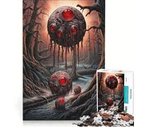 Puzzle per adulti da 1000 pezzi: Invasione aliena sulla Terra, gioco impossibile, passatempo ideale per le vacanze a casa, compleanno e Natale 38x26cm