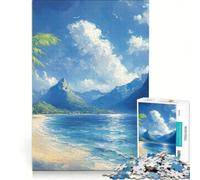 Puzzle per adulti da 1000 pezzi "Isola dei sogni tropicali" gioco pratico analisi e logica regalo per amici e familiari 50x75cm