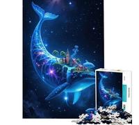 Puzzle per adulti da 1000 pezzi "Isola della Balena Celeste - Cielo Stellato" - Gioco rilassante sfida per l'intelligenza giocattolo avvincente regalo di compleanno per divertimento in famiglia