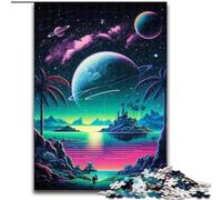 Puzzle per adulti da 1000 pezzi, Isola nel mare, gioco interattivo per adulti, regalo per famiglie, sfida mentale (dimensioni: 26x38cm)