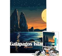 Puzzle per adulti da 1000 pezzi Isole Galapagos di notte gioco per famiglie sfida per l'intelligenza giocattolo avvincente ottima idea regalo un'opera d'arte (dimensioni 75x50cm)