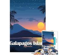 Puzzle per adulti da 1000 pezzi Isole Galapagos Ecuador al tramonto Gioco rilassante sfida per l'intelligenza giocattolo avvincente regalo di compleanno per divertimento in famiglia (38x52cm)