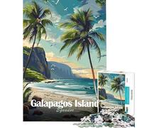 Puzzle per adulti da 1000 pezzi Isole Galapagos Ecuador Giochi per famiglie giocattoli avvincenti per coltivare la pazienza Ottimo regalo per compleanni (Dimensioni 38x26cm)