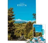 Puzzle per adulti da 1000 pezzi Isole Greche Creta Gioco rompicapo Gioco stimolante Giocattolo divertente Regalo perfetto per le vacanze a casa (dimensioni 38x52cm)