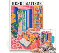 Puzzle per adulti da 1000 pezzi ispirato a un dipinto d'interni di Henri Matisse un gioco pratico divertente e spiritoso perfetto come elemento della lista dei desideri con Babbo Natale 38x26cm