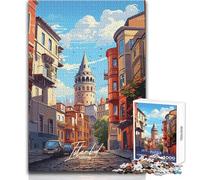 Puzzle per adulti da 1000 pezzi Istanbul Turchia, gioco educativo per l'apprendimento, ottimo regalo per i giochi (dimensioni 38x52cm)