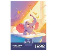 Puzzle Per Adulti Da 1000 Pezzi Its Baby Elephant Bath Time Puzzle Giochi Rilassanti Difficile Impegnativo Da Completare 38x26cm/1000pcs