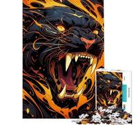 Puzzle per adulti da 1000 pezzi Jaguar Untamed Rage gioco antistress difficile regalo di compleanno regalo (dimensioni 38x26cm)