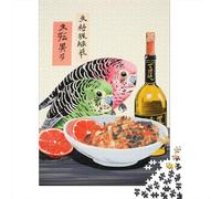 Puzzle Per Adulti Da 1000 Pezzi Japanese Cuisine with Birds Puzzle Giochi Rilassanti Difficile Impegnativo Da Completare 52x38cm/1000pcs