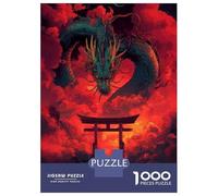 Puzzle Per Adulti Da 1000 Pezzi Japanese Dragon Torii Gate Puzzle Per Adulti Gioco Pratico Sfida Difficile Aiuta Ad Allenare Il Cervello 52x38cm/1000pcs