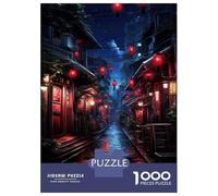 Puzzle Per Adulti Da 1000 Pezzi Japanese Lanterns Night Scene Puzzle Per Adulti Gioco Rompicapo Analisi E Logica Attività Divertenti Da Fare A Casa, 70x50cm/1000pcs