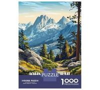 Puzzle Per Adulti Da 1000 Pezzi John Muir Trail Landscape Illustration Puzzle Giochi Rilassanti Taglio Di Precisione Interazione Genitore-figlio 38x26cm/1000pcs