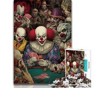 Puzzle per adulti da 1000 pezzi, Joker difficile che gioca a poker, gioco impegnativo e gioco per famiglie con poster abbinato e foglio di quiz 38x26cm