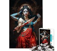 Puzzle per adulti da 1000 pezzi Kali del Velo d'Oro Giochi divertenti Giocattoli avvincenti per coltivare la pazienza Ottimo regalo per gli amanti dei giochi Assemblaggio del modello (38x52cm)