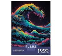 Puzzle Per Adulti Da 1000 Pezzi Kanagawa Great Wave Ocean Puzzle Per Adolescenti Giochi Divertenti Vacanza A Casa Ammazzare Il Tempo È Ideale Come Regalo 52x38cm/1000pcs