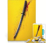 Puzzle per adulti da 1000 pezzi Kill Bill Bloodstained Katana gioco educativo difficile compleanno e Natale 38x52cm