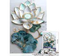 Puzzle per adulti da 1000 pezzi Kintsugi Lotus Art giocattoli educativi idee regalo per giochi educativi che migliorano l'amore tra coppie dimensioni 38x52cm