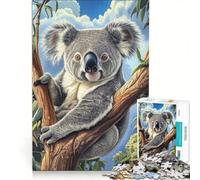 Puzzle per adulti da 1000 pezzi: Koala su un albero di eucalipto gioco interattivo taglio di precisione regalo di compleanno o per occasioni speciali 50x75cm