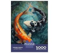 Puzzle Per Adulti Da 1000 Pezzi Koi Fish Painting(2) Puzzle Per Adulti Giochi Rilassanti Vacanza A Casa Passatempo Regali Unici Per Compleanno E Natale 52x38cm/1000pcs