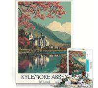 Puzzle per adulti da 1000 pezzi Kylemore Abbey Poster | 38x26cm Analisi e logica Decompressione Compleanno intellettuale e regali unici