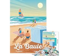 Puzzle per adulti da 1000 pezzi La Baule Francia Stampa artistica Giochi rilassanti Giocattoli Giochi educativi Regalo per compleanni Ma divertente e umoristico (Dimensioni 38x26cm)