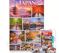 Puzzle per adulti da 1000 pezzi, "La bellezza del Giappone", attività per famiglie, gioco educativo, regalo di compleanno, 38x26cm