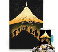 Puzzle per adulti da 1000 pezzi "La Compagnia dell'Anello", gioco impossibile, rilassante e stimolante per la mente, ideale come decorazione da scrivania 50x75cm