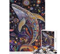 Puzzle per adulti da 1000 pezzi La danza cosmica della balena gioco rilassante un'opera d'arte compleanno e Natale (dimensioni 38x52cm)
