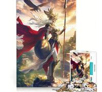 Puzzle per adulti da 1000 pezzi "La Dea della Guerra" gioco divertente antistress con pezzi a incastro di forma casuale 38x26cm