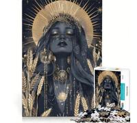 Puzzle per adulti da 1000 pezzi La Dea della Luna Nera gioco interattivo per divertimento in famiglia compleanni e altre occasioni 38x52cm