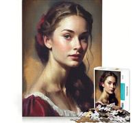 Puzzle per adulti da 1000 pezzi "La donna pittrice" gioco impossibile attività divertenti da fare in casa regali di Natale e compleanno 38x26cm