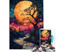 Puzzle per adulti da 1000 pezzi "La foresta oscura" giocattolo decorativo da parete taglio di precisione regalo di Natale e compleanno (dimensioni 38x26cm)
