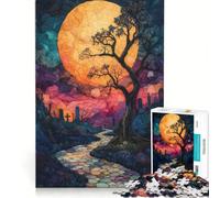 Puzzle per adulti da 1000 pezzi "La foresta oscura" giocattolo educativo taglio di precisione per rafforzare il legame di coppia 38x52cm