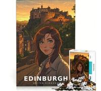 Puzzle per adulti da 1000 pezzi: La fortezza delle Highlands al crepuscolo gioco rilassante sfida impegnativa rafforza l'amore tra le coppie 38x26cm