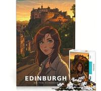 Puzzle per adulti da 1000 pezzi "La fortezza delle Highlands nella luce che svanisce" gioco rompicapo regalo di compleanno adatto come decorazione da scrivania 38x52cm