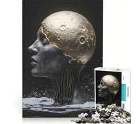Puzzle per adulti da 1000 pezzi "La luna è dentro la testa" gioco rompicapo regalo di compleanno adatto come decorazione da scrivania 50x75cm