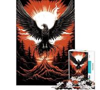 Puzzle per adulti da 1000 pezzi La maestosa fenice che risorge - Gioco interattivo - Un'opera d'arte compleanno e Natale (Dimensioni 50x75cm)