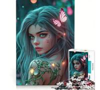 Puzzle per adulti da 1000 pezzi "La Musa della Foresta Incantata" gioco interattivo difficile e stimolante collezione d'artista belle arti 50x75cm