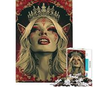 Puzzle per adulti da 1000 pezzi "La Regina degli Elfi" puzzle moderno per adulti gioco rilassante decorazione perfetta ideale come regalo (dimensioni 38x26cm)
